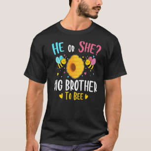 T-shirt Lui Ou Elle Big Brother À Être Genre Révéler Baby