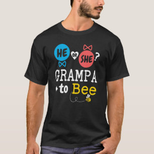T-shirt Lui ou elle Grampa To Bee Genre Reveal Famille Béb