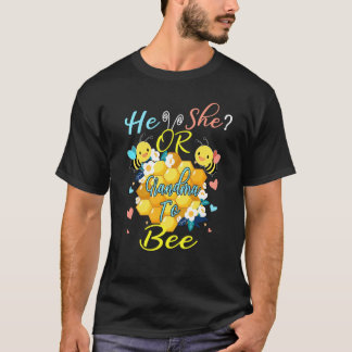 T-shirt Lui Ou Elle Grand-Mère À Être Sexe Révèle Drôle