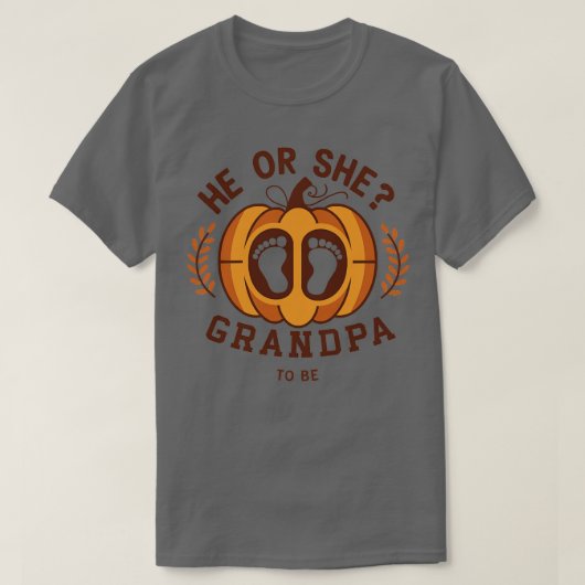 T-shirt Lui ou elle grand-père (Design devant)