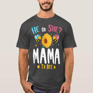 T-shirt Lui ou elle maman à être Genre Reveillez Baby show