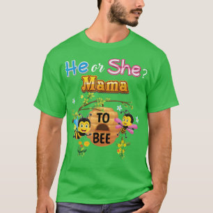 T-shirt Lui Ou Elle Maman À Être Sexe Révéler Bébé Mère