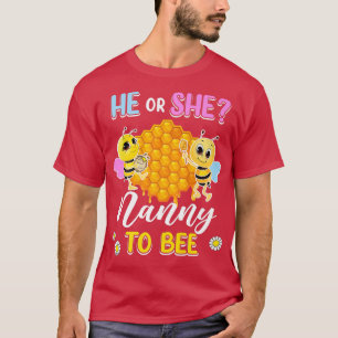 T-shirt Lui Ou Elle Nounou À Être Sexe Révéler Baby shower
