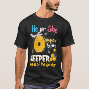 T-shirt Lui ou Elle Pawpaw To Bee Keeper de la révélation 
