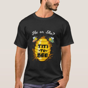 T-shirt Lui Ou Elle Titi Pour Être Sexe Révéler Faire-part