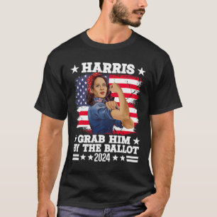 T-shirt Lui Par Le Ballot Kamala 2024 Funny Harris Électio