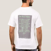 T-shirt Lúireach Pádraig - plastron de St Patrick (Dos)