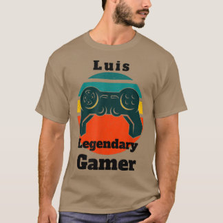 T-shirt Luis Legendaire Joueur Vidéo Contrôleur Joueur 