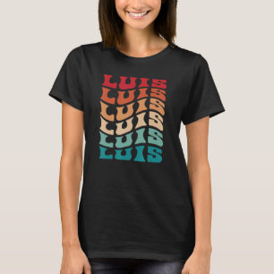 T-shirt Luis Tie Dye Hippie Super 60s les années 70 Nom Lu
