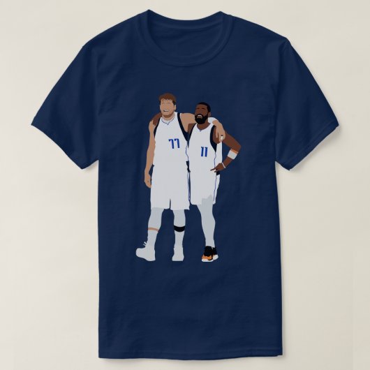 T-shirt Luka Doncic Kyrie Irving INSTOPPABLE Duo Dallas Ma (Design devant)