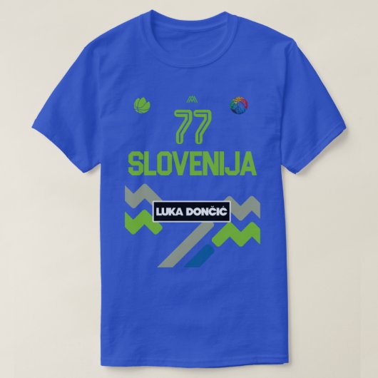 T-shirt Luka Doncic Slovénie Jersey Fan Design1 (Design devant)