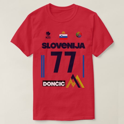 T-shirt Luka Doncic Slovenija Fan Design 2 (Design devant)