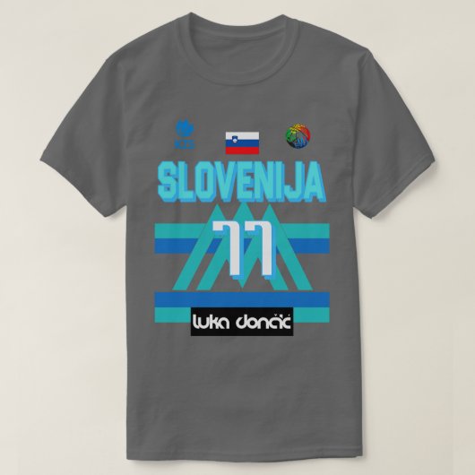 T-shirt Luka Doncic Slovenija Fan Design 3 (Design devant)