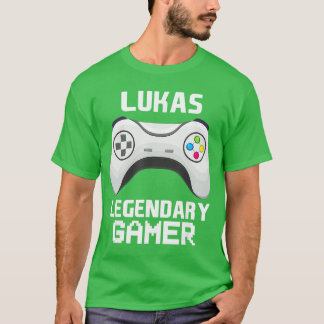 T-shirt Lukas Joueur Légendaire Jeu Vidéo Personnalisé Na