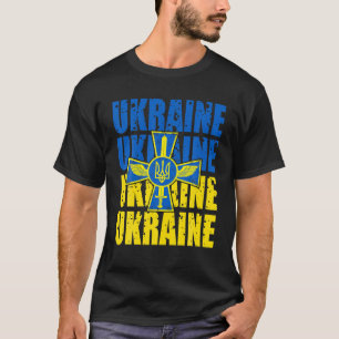 T-shirt L'Ukraine Drapelle Son Soutien À L'Amour De La Pai