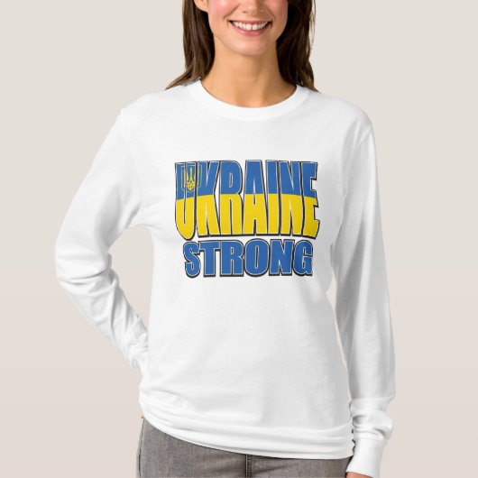 T-shirt L'Ukraine est forte (Devant)