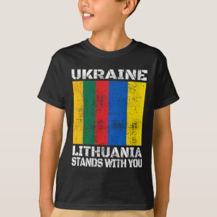 T-shirt L'Ukraine la Lituanie est avec toi le soutien lit