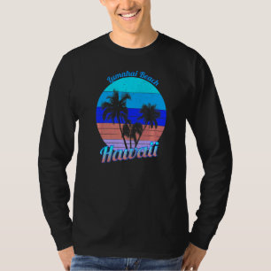T-shirt Lumahai Beach Hawaii Retro Tropical Palm Trees Vac