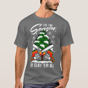 T-shirt Lumberjack Funny Chop Bois Noël