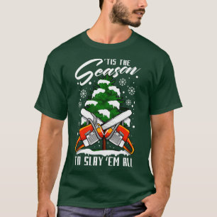 T-shirt Lumberjack Funny Chop Bois Noël