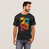 T-shirt Lumberjack Loger tronçonneuse Retro (Devant entier)