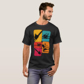 T-shirt Lumberjack Loger tronçonneuse Retro Design (Devant entier)