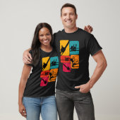 T-shirt Lumberjack Loger tronçonneuse Retro Design (Unisexe)