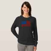 T-shirt Lumberjack Patriotic American Flag 4th of July USA (Devant entier)