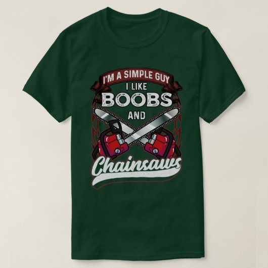 T-shirt Lumberjack Woodworker Funny Chop Wood (Design devant)