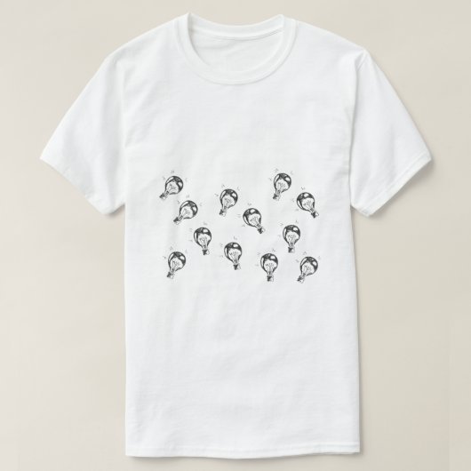 T-shirt Lumière à Ampoule (Design devant)