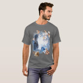 T-shirt Lumière dans la magie du solstice d'hiver sombre (Devant entier)