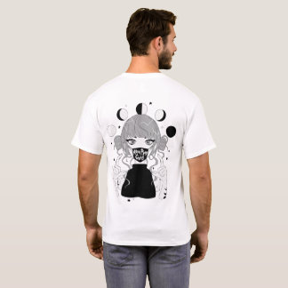 T-shirt Lumière de BANDE de PHASE de LUNE