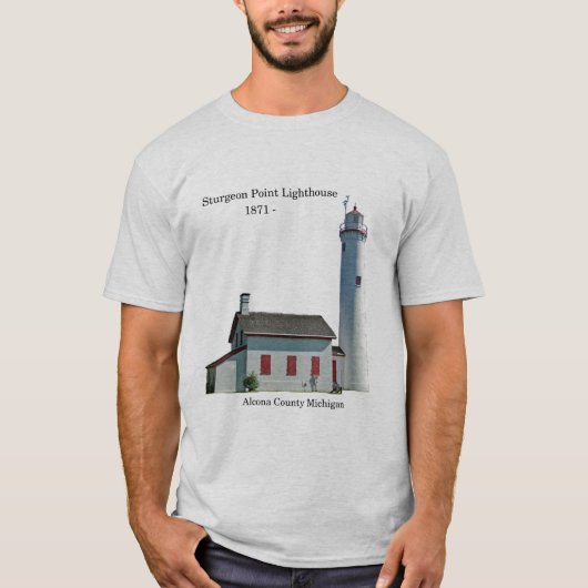 T-shirt Lumière de la chemise coupée du phare de Sturgeon  (Devant)