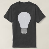 T-shirt Lumière de la source lumineuse de l'ampoule (Design devant)