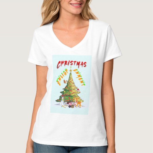 T-shirt Lumière de Noël (Devant)