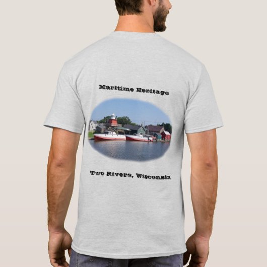 T-shirt Lumière des chemises de deux Rivers Wisconsin (Dos)
