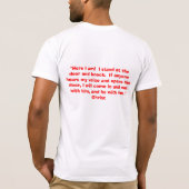 T-shirt lumière du monde (Dos)