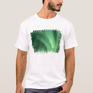 T-shirt Lumière du nord, Aurore boréale, sur les contrefor