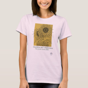 T-shirt Lumière du soleil et fleurs sauvages - Soyez votre