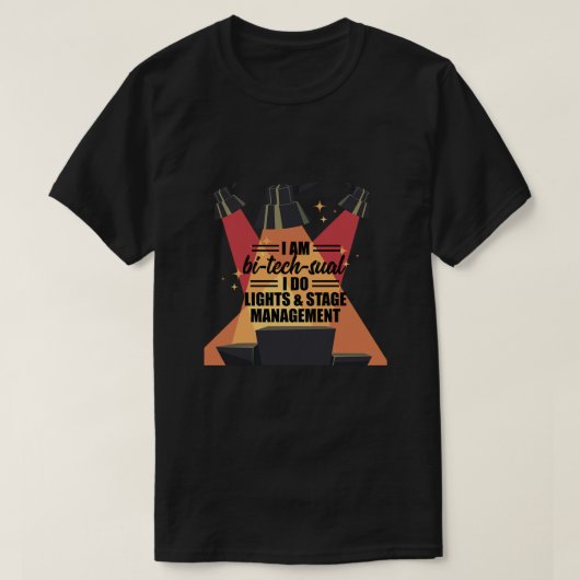 T-shirt Lumière Écale Géographe Gif Ingénieur Éclairage Gé (Design devant)