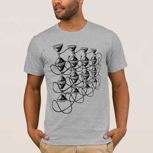 T-shirt Lumière empilée (Devant)