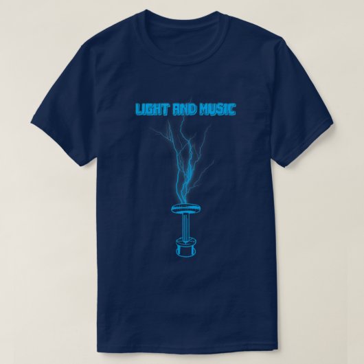 T-shirt Lumière et musique pour les amateurs de Zeusaphone (Design devant)