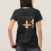 T-shirt Lumière Inspirationnelle Une Bougie (Dos)