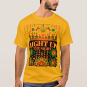 T-shirt Lumière La Nuit : Diwali Illustration Thème (Devant)