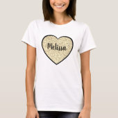 T-shirt Lumière or parties scintillant douce scintille Coe (Devant)