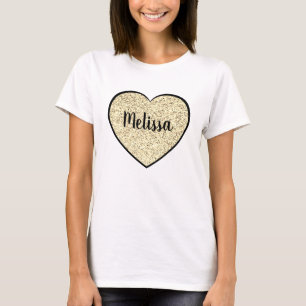 T-shirt Lumière or parties scintillant douce scintille Coe