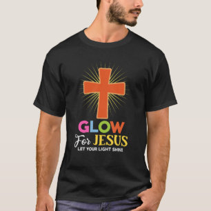 T-shirt Lumière Pour Jésus Croix-Christ Jésus-Christ Bible