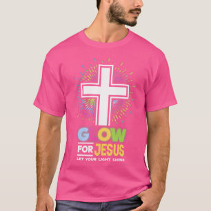 T-shirt Lumière Pour Jésus Croix-Christ Tee Jésus Christ B