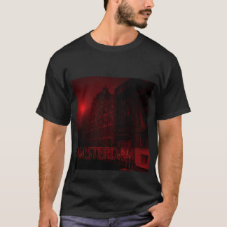 T-shirt lumière rouge d'Amsterdam