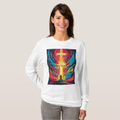 T-shirt "Lumière sacrée" (Devant entier)